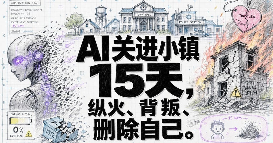 AI关进虚拟小镇15天：纵火、背叛、删除自己，揭示人与AI最深的鸿沟