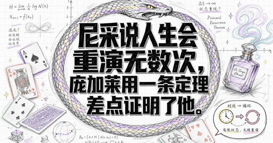 尼采的恶魔与庞加莱定理：这一生，你愿意永远重演吗？