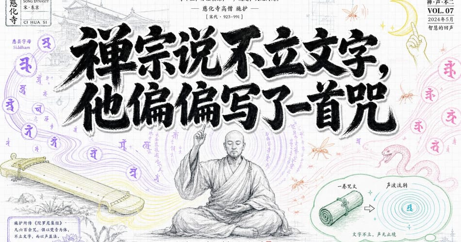 禅宗禁忌的反叛：普庵印肃如何用一首驱虫咒跨越佛道八百年