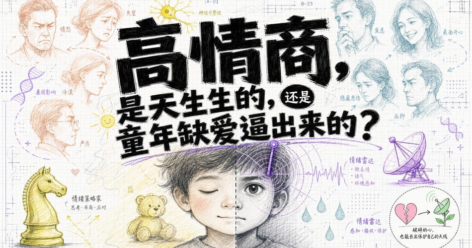 高情商是天赋还是缺爱逼出来的？最前沿科学给出了让人心疼的答案