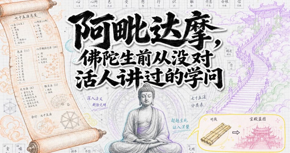 阿毗达摩：佛陀从未对活人讲过的秘密学问，佛教哲学的终极地基