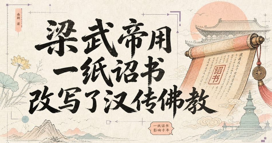 梁武帝用一纸诏书改写了汉传佛教。