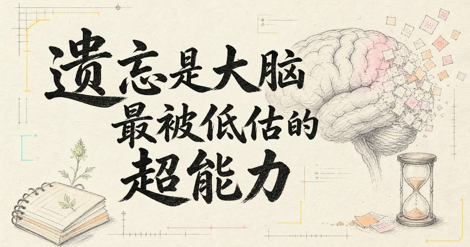 遗忘是大脑最被低估的超能力。