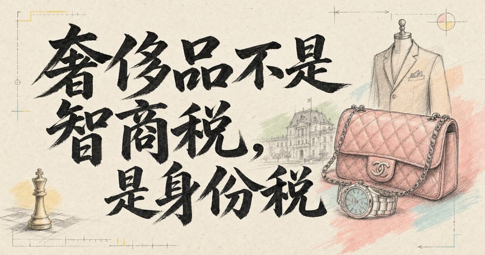 奢侈品不是智商税，是身份税。