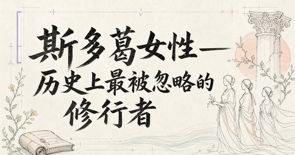 斯多葛女性——历史上最被忽略的修行者。