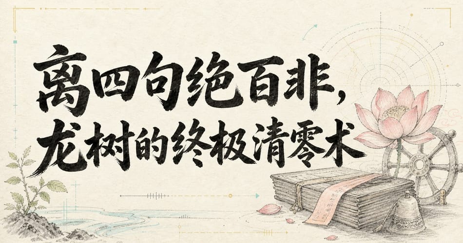 离四句绝百非，龙树的终极清零术。