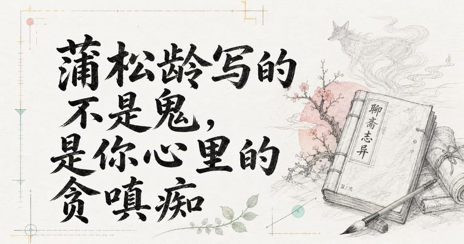 蒲松龄写的不是鬼，是你心里的贪嗔痴。