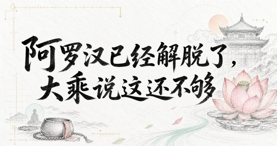 阿罗汉已经解脱了，大乘说这还不够？