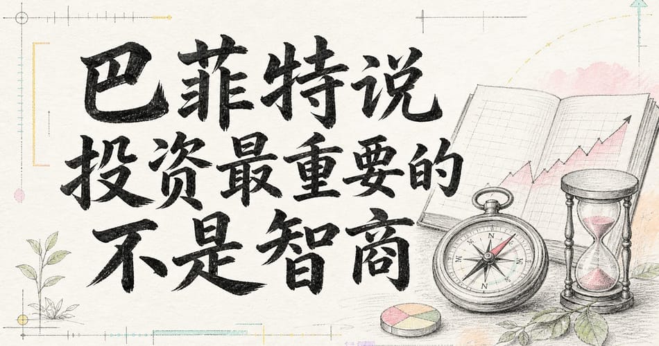 巴菲特说投资最重要的不是智商。