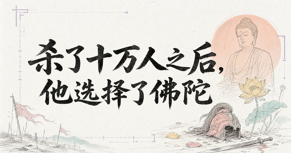 杀了十万人之后，他选择了佛陀。