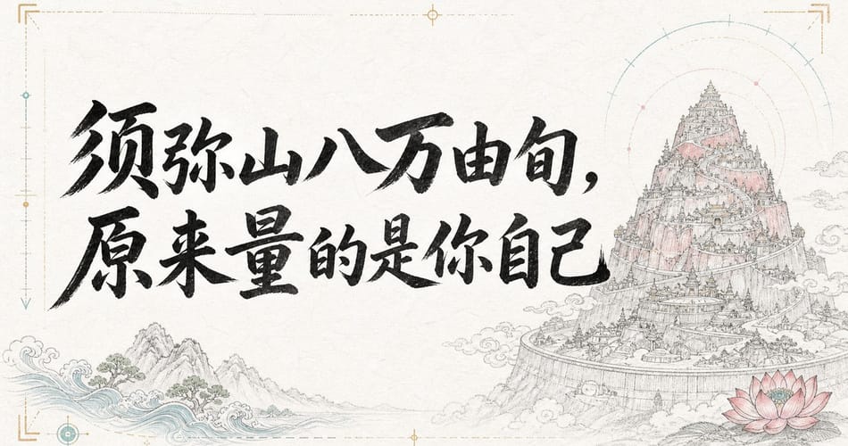 须弥山八万由旬，原来量的是你自己。