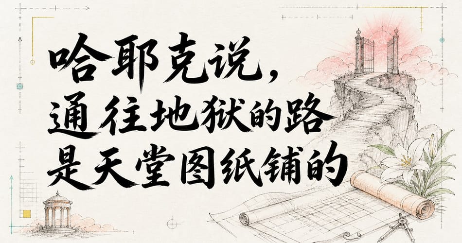 哈耶克说，通往地狱的路是天堂图纸铺的。