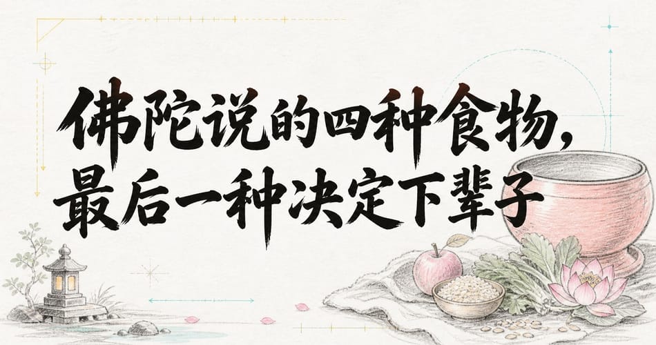 佛陀说的四种食物，最后一种决定下辈子。