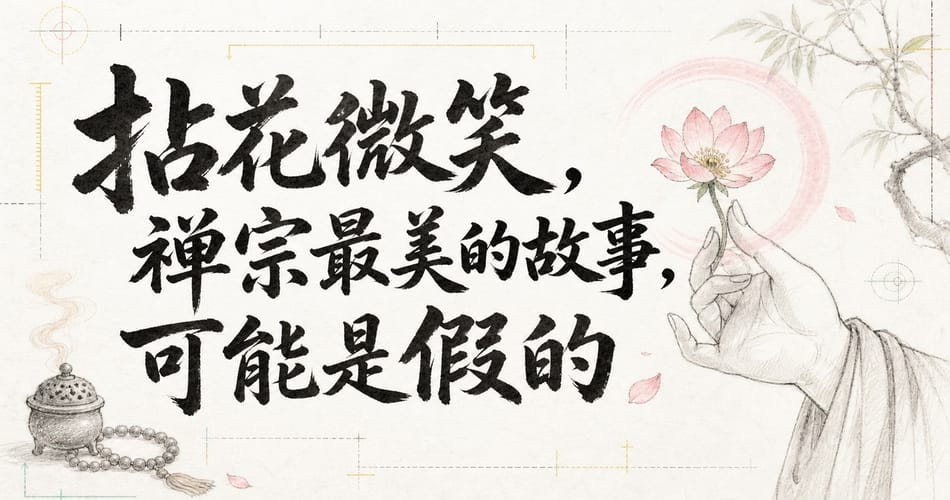 拈花微笑，禅宗最美的故事，可能是假的。