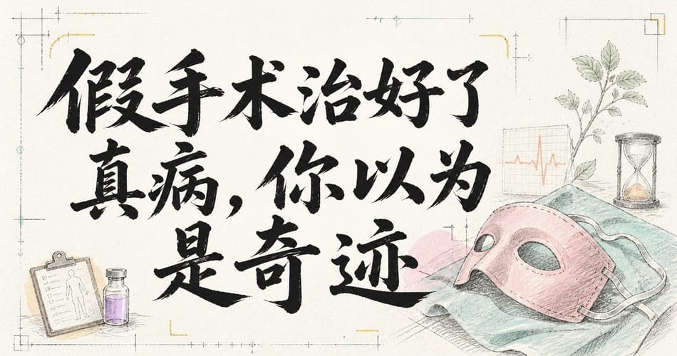 假手术治好了真病，你以为是奇迹？