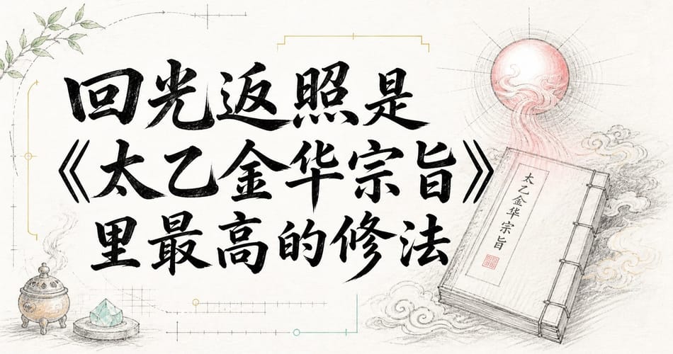 回光返照是《太乙金华宗旨》里最高的修法。