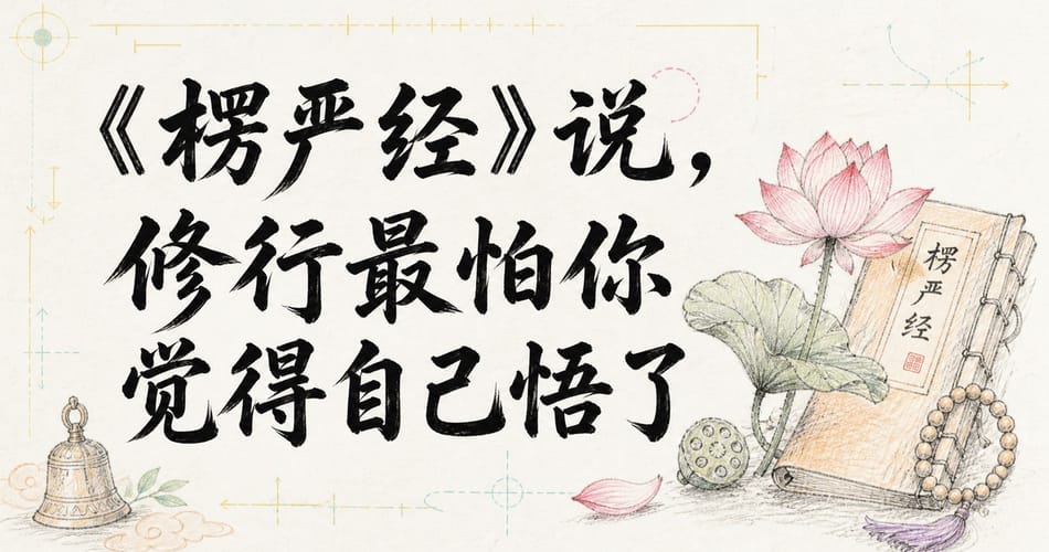 《楞严经》说，修行最怕你觉得自己悟了。
