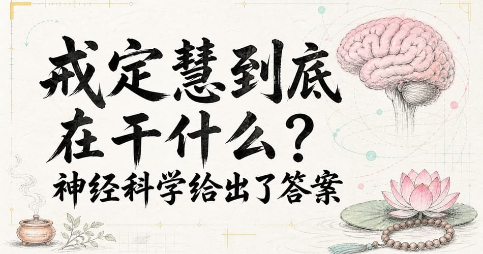 戒定慧到底在干什么？神经科学给出了答案。