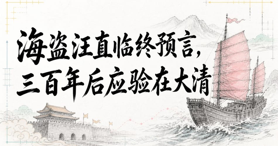 海盗汪直临终预言，三百年后应验在大清。