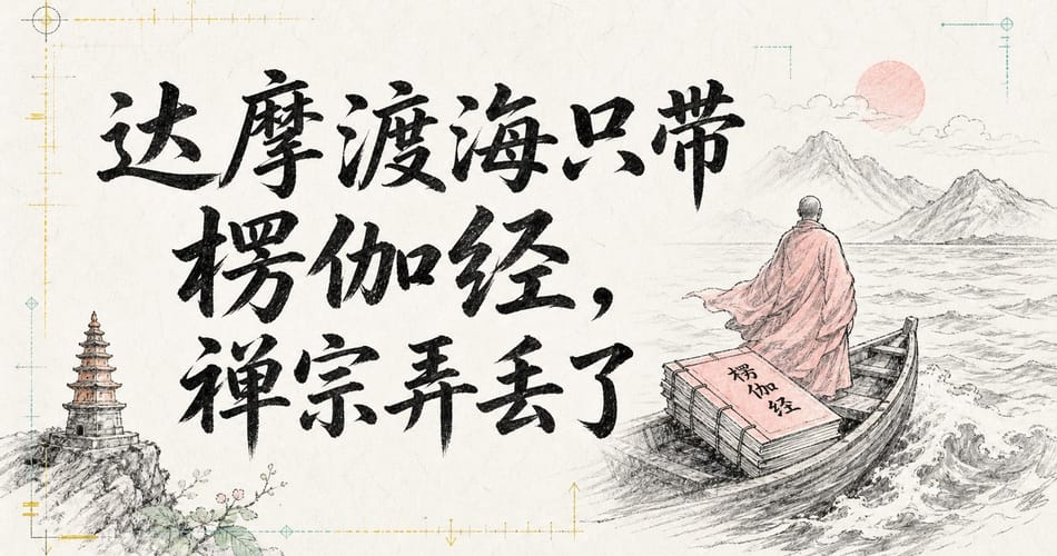 达摩渡海只带楞伽经，禅宗弄丢了？