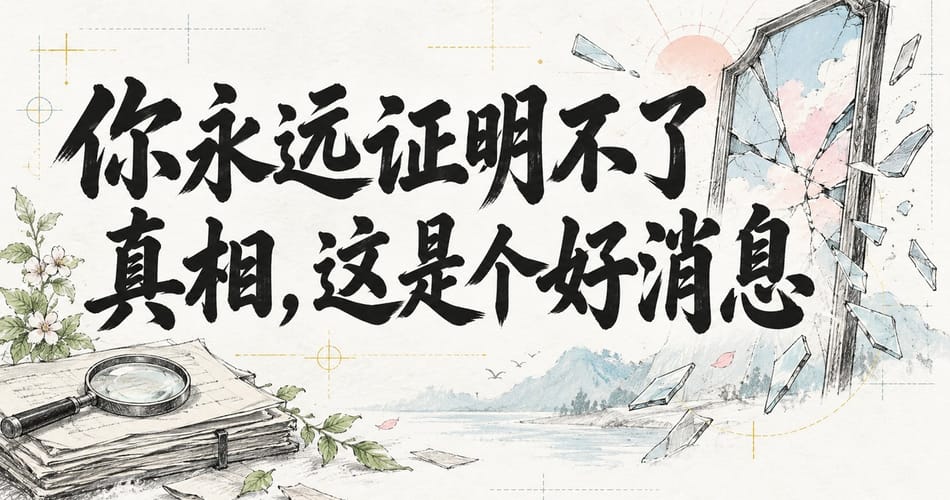 你永远证明不了真相，这是个好消息。