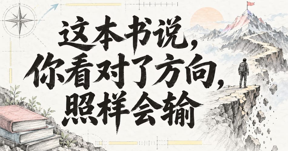 这本书说，你看对了方向，照样会输。
