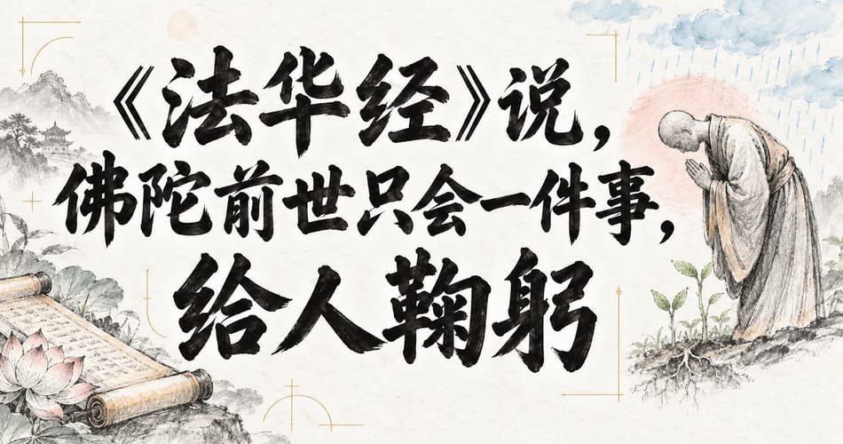 《法华经》说，佛陀前世只会一件事，给人鞠躬。