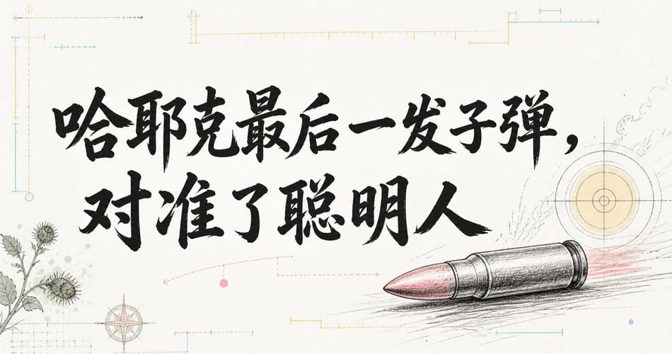 哈耶克最后一发子弹，对准了聪明人。