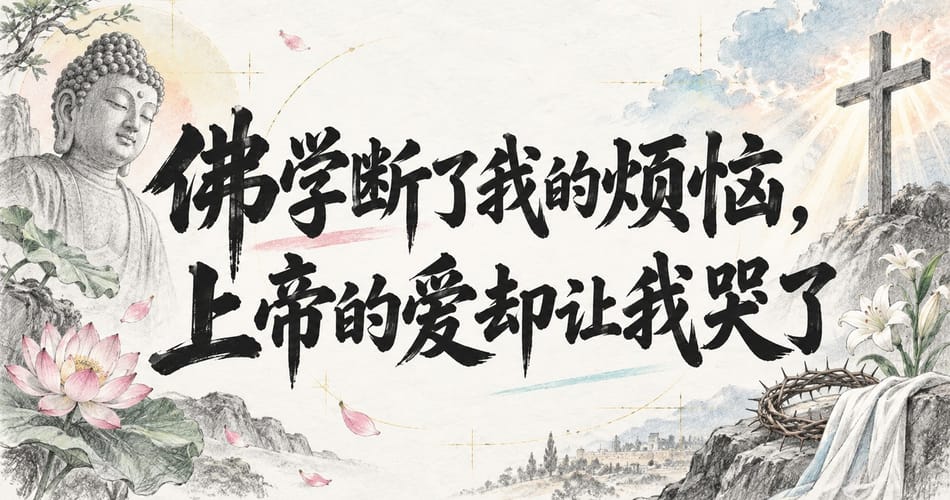 佛学断了我的烦恼，上帝的爱却让我哭了。