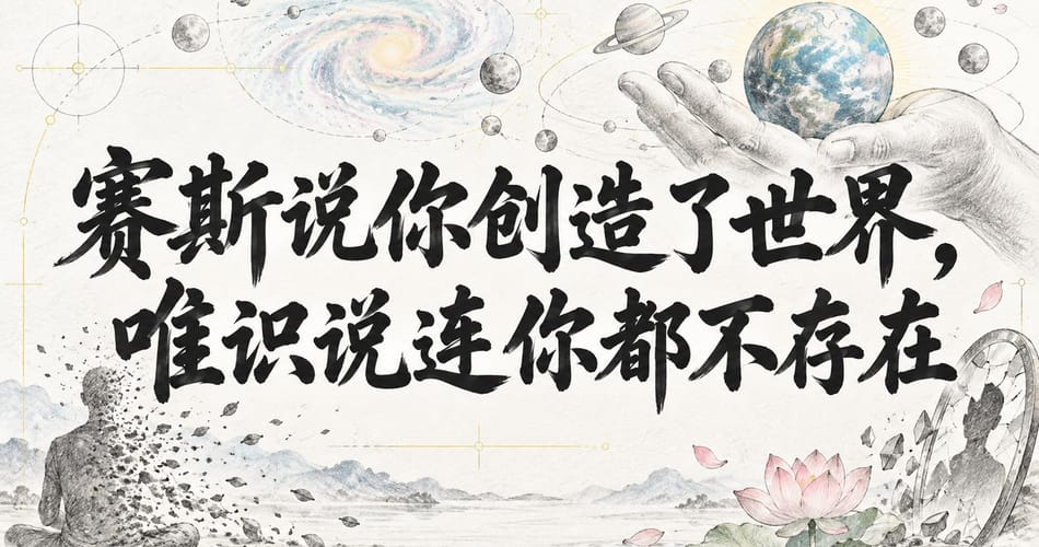 赛斯说你创造了世界，唯识说连你都不存在。