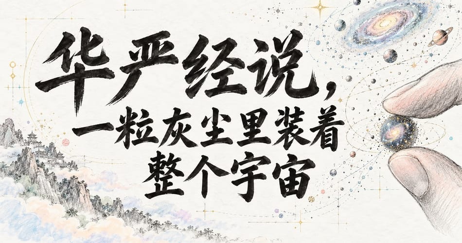 华严经说，一粒灰尘里装着整个宇宙。