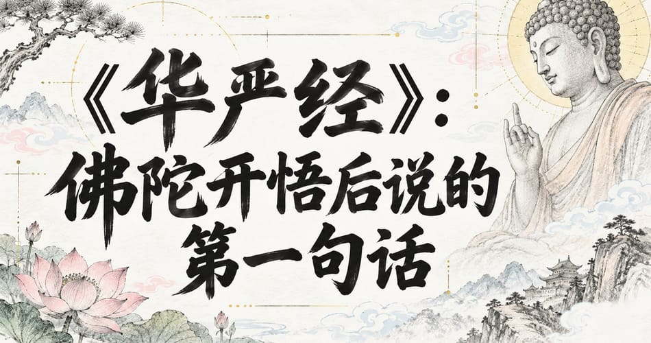 《华严经》：佛陀开悟后说的第一句话？