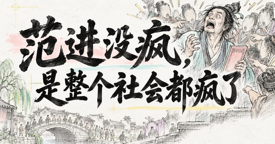 范进没疯，是整个社会都疯了。