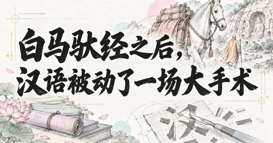 白马驮经之后，汉语被动了一场大手术。