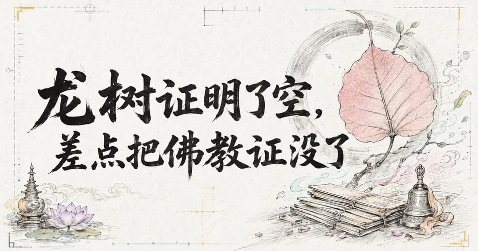 龙树证明了空，差点把佛教证没了。