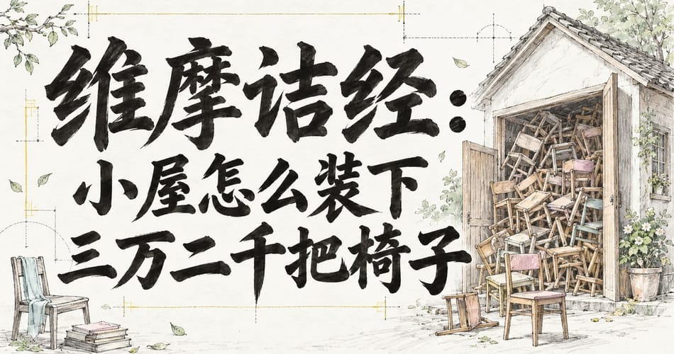 维摩诘经：小屋怎么装下三万二千把椅子？