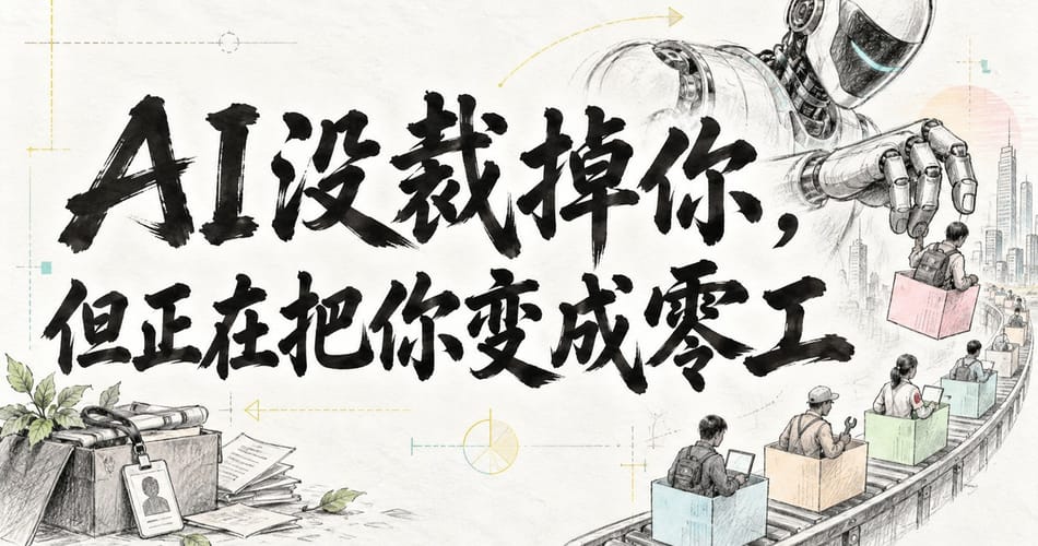 AI没裁掉你，但正在把你变成零工。