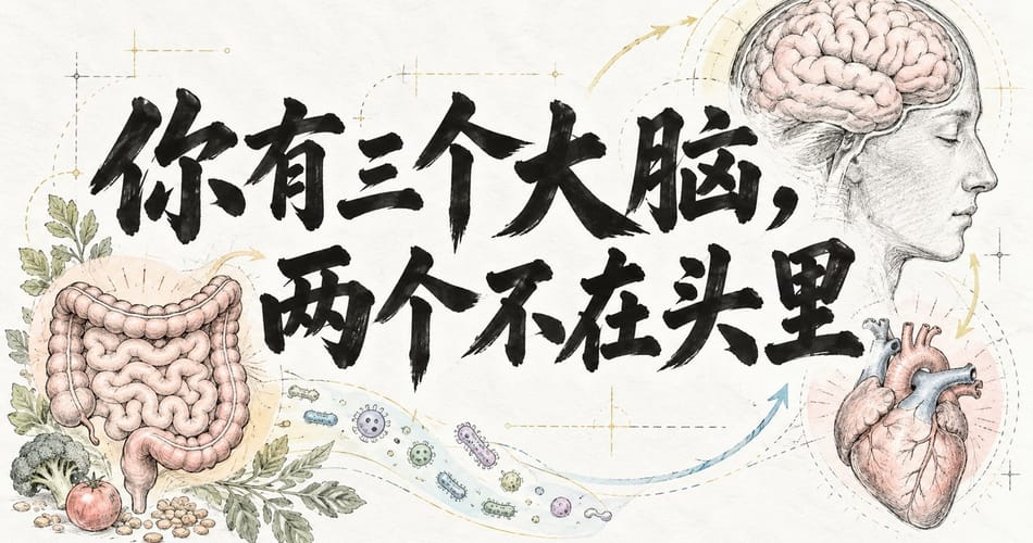 你有三个大脑，两个不在头里。