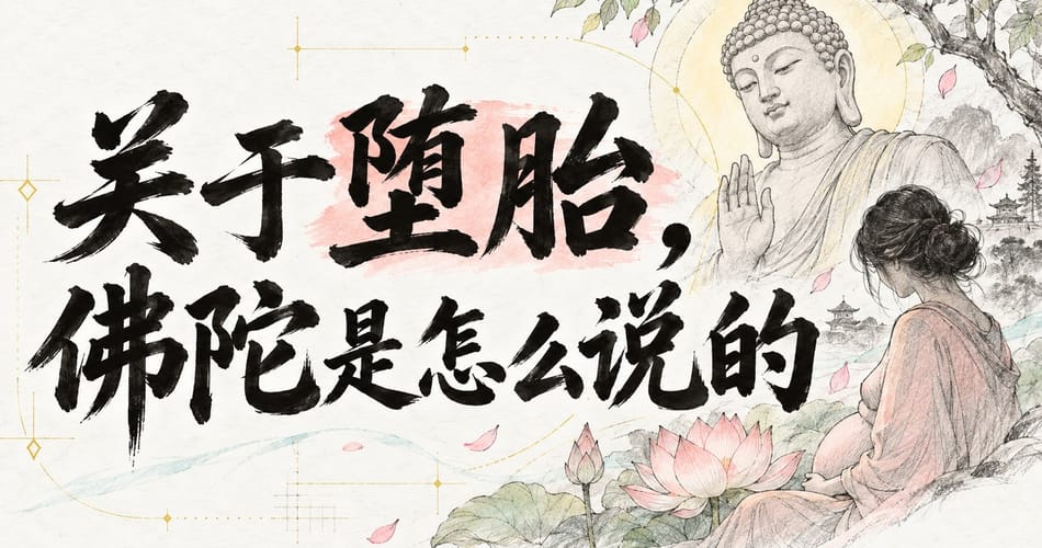 关于堕胎，佛陀是怎么说的？