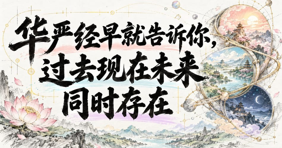 华严经早就告诉你，过去现在未来同时存在。
