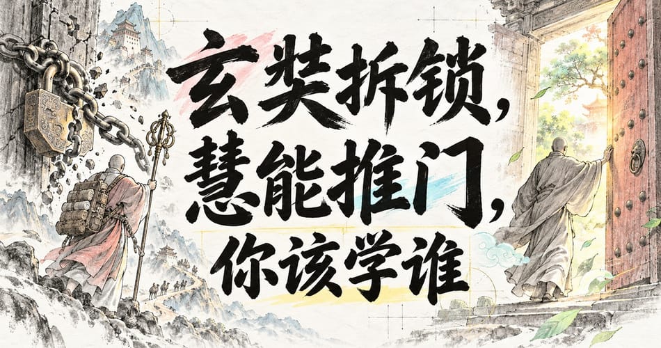 玄奘拆锁，慧能推门，你该学谁？
