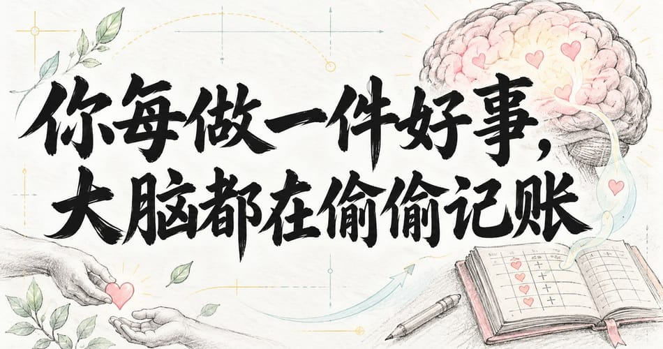 你每做一件好事，大脑都在偷偷记账。