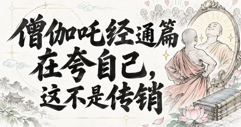 僧伽吒经通篇在夸自己，这不是传销。